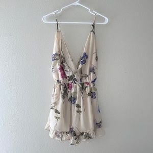Lucca Floral Romper (Open Back)